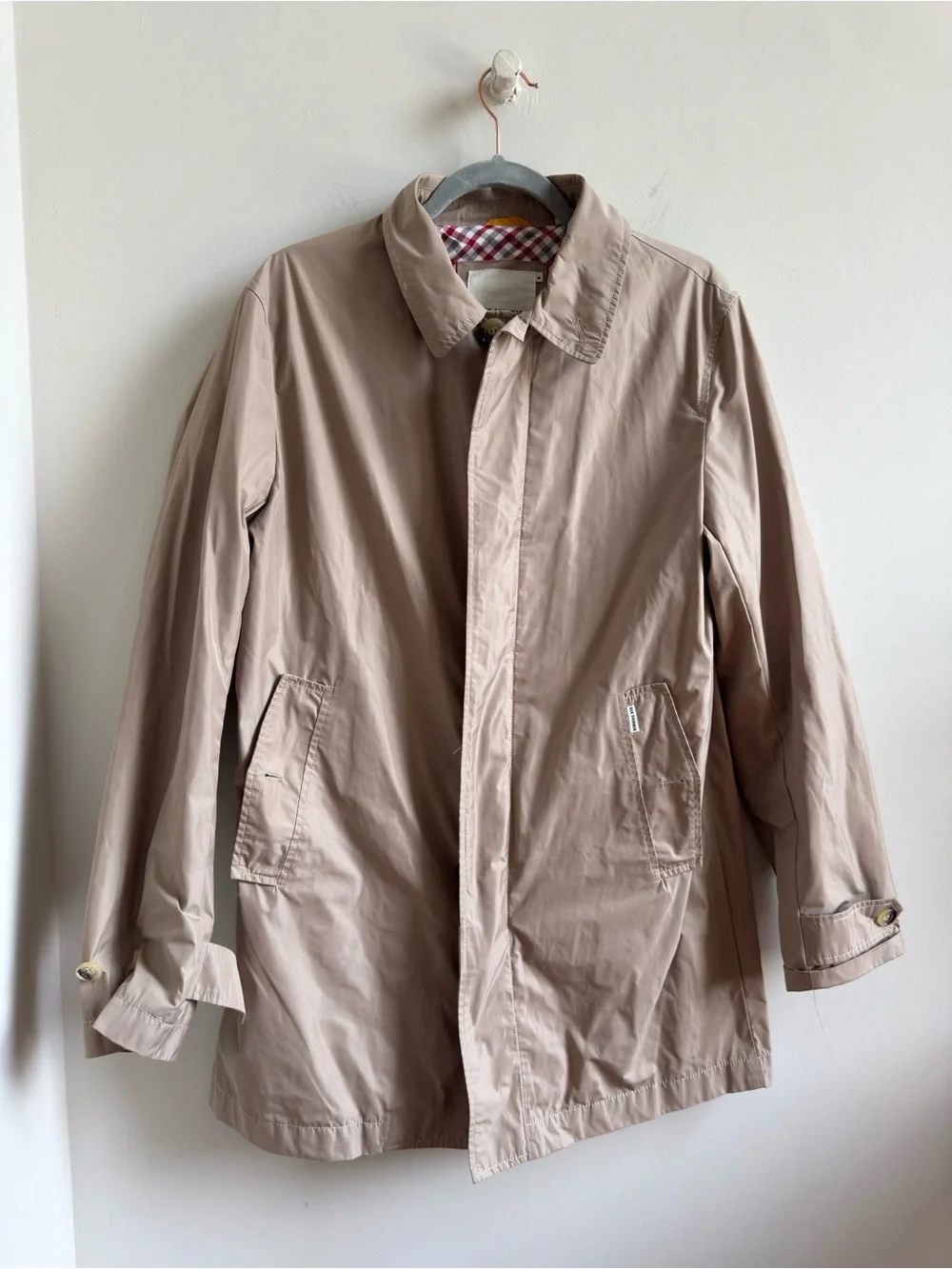 Ben Sherman Light Beige Men's Classic Harrington Jacket